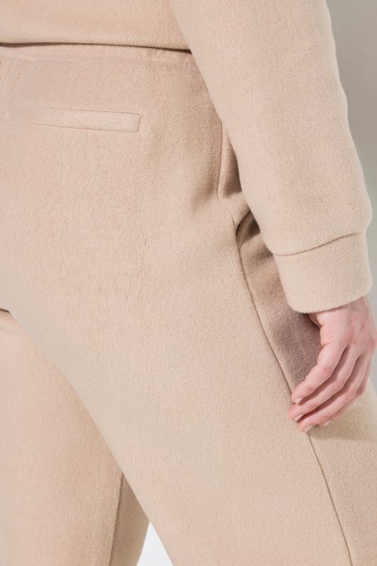 Elastic Drawstring Waist Straight Leg Pants
