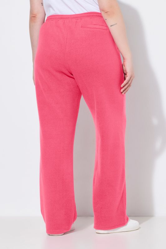 Elastic Drawstring Waist Straight Leg Pants