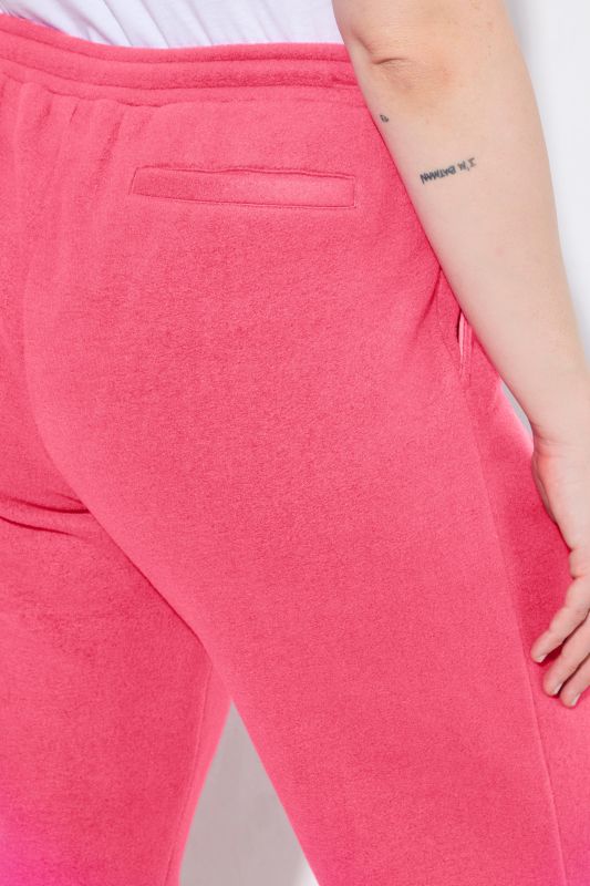 Elastic Drawstring Waist Straight Leg Pants