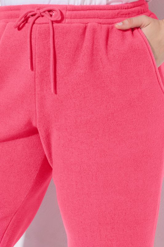 Elastic Drawstring Waist Straight Leg Pants