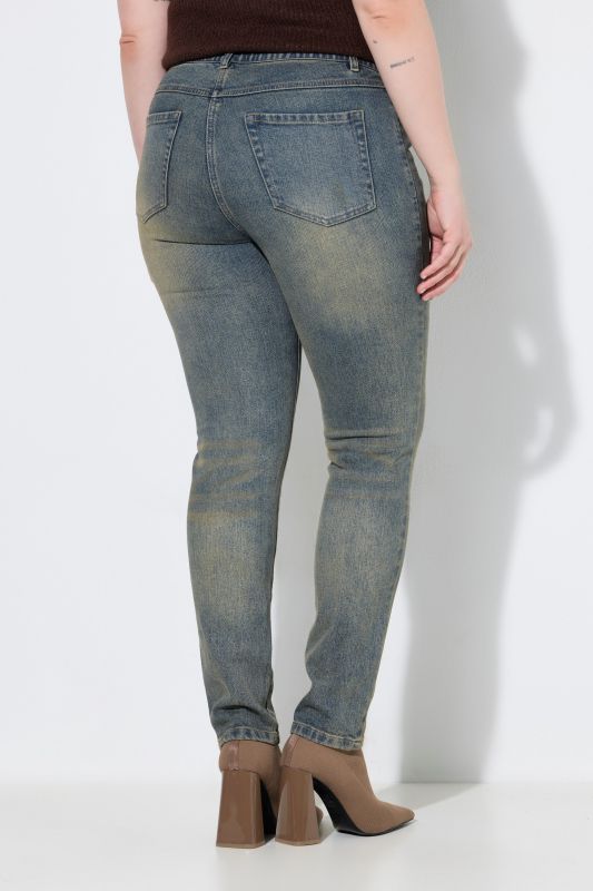 Vintage Wash Stretch Fit Jeans