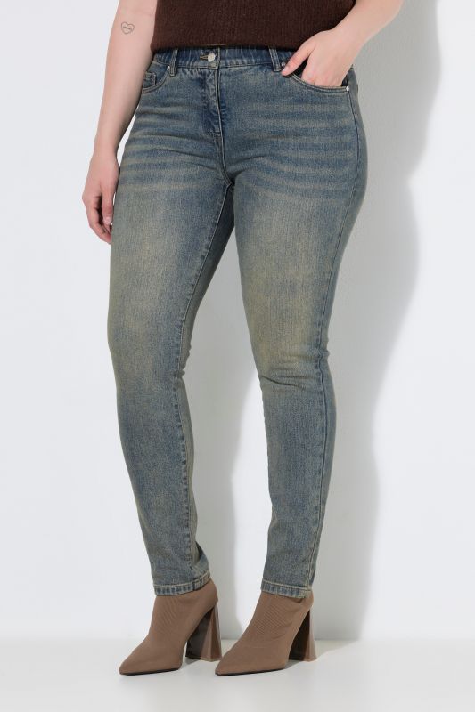 Vintage Wash Stretch Fit Jeans