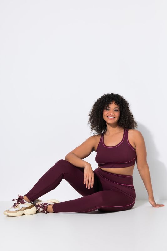 Contrast Piping Performance Leggings