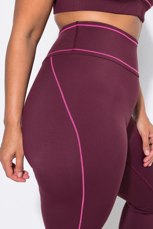 Contrast Piping Performance Leggings