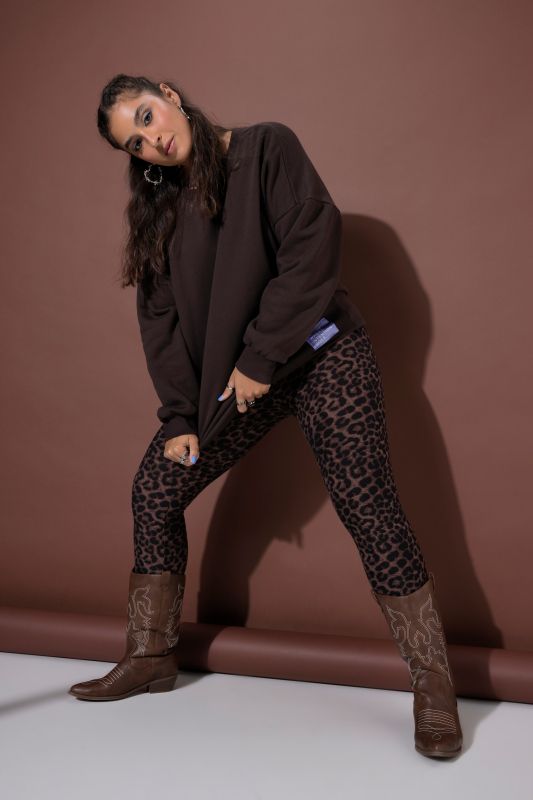 Leopard Print Cropped Leggings