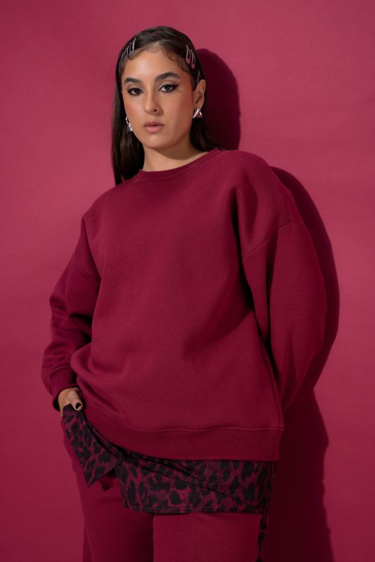Leopard Print Illusion Layer Sweatshirt