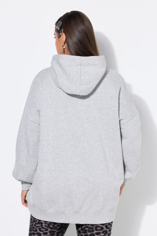 Rhinestone Heart Love Oversized Hoodie