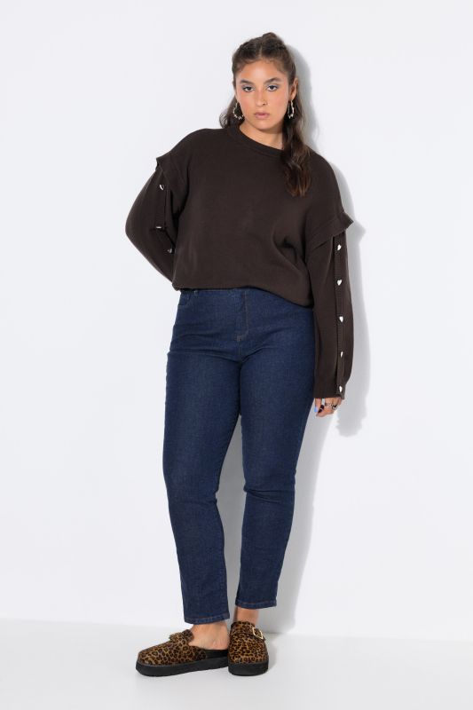 High Waist Wide Mom Jeans