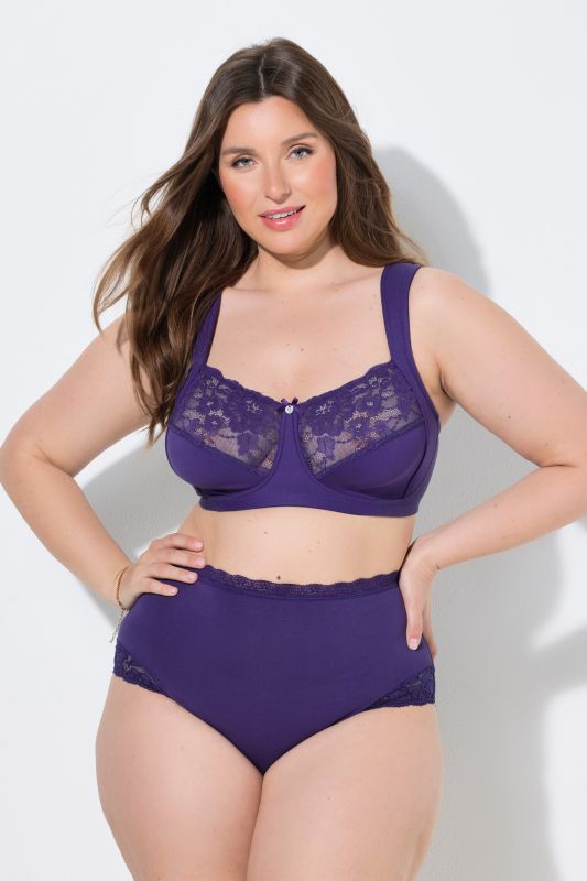 3 Pack Maxi Briefs- Lace Trim