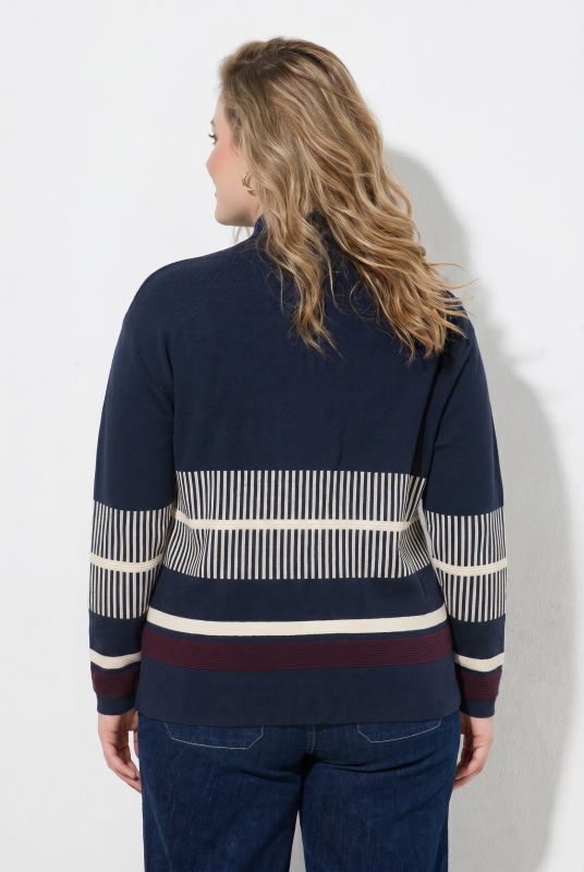 Eco Cotton Block Striped Milano KNit Sweater