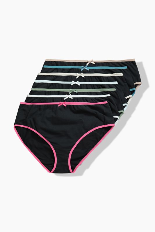7 Pack Midi Briefs- Piping