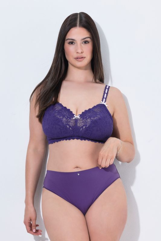 3 Pack Lace Panel Brazil Panty