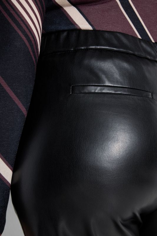 Faux Leather Comfort Waist Pants