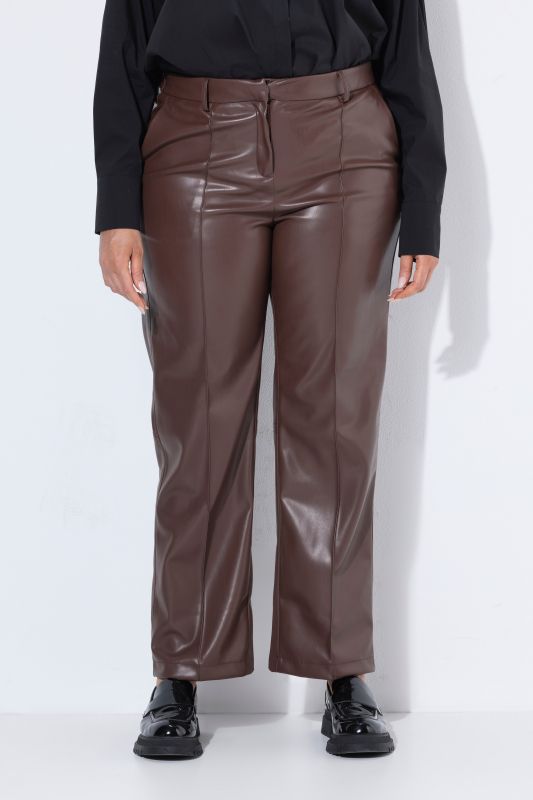 Faux Leather Comfort Waist Pants