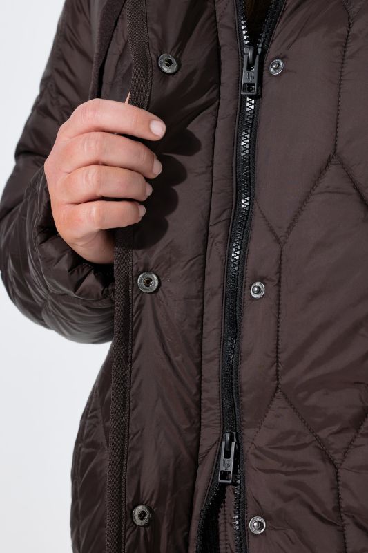 Geometric Quilted Longline Jacket