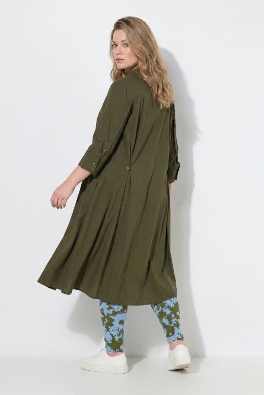 3/4 Sleeve Lyocell Shirt Dress