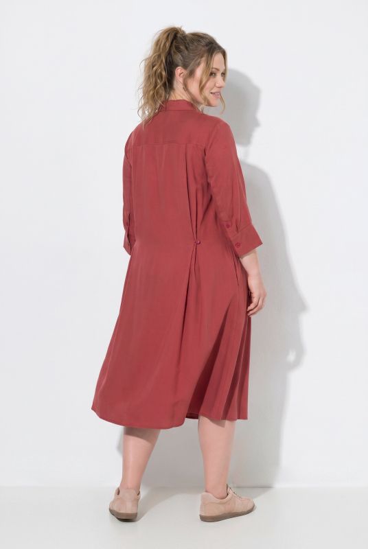 3/4 Sleeve Lyocell Shirt Dress