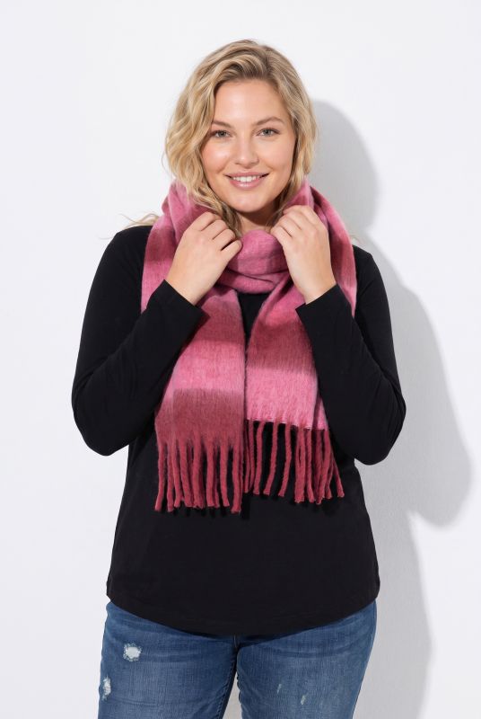 Soft knitted scarf