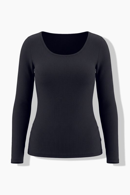 Long Sleeve Built-In Bra Tee