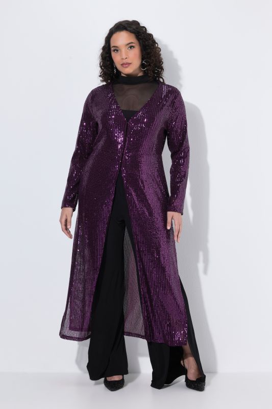 Long Sequined Jacket