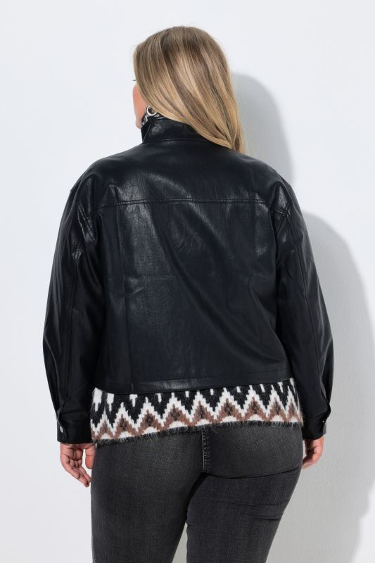 Faux Leather Biker Jacket