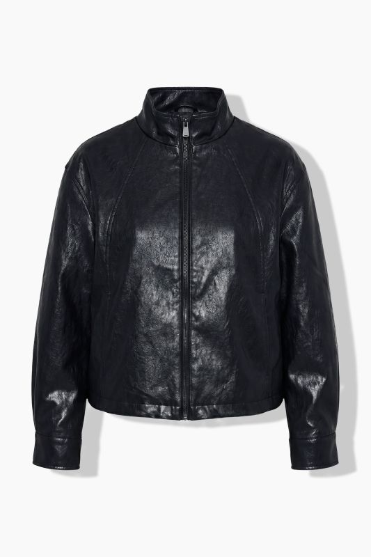 Faux Leather Biker Jacket