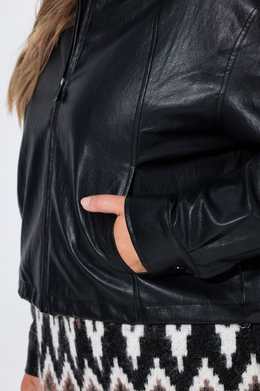 Faux Leather Biker Jacket