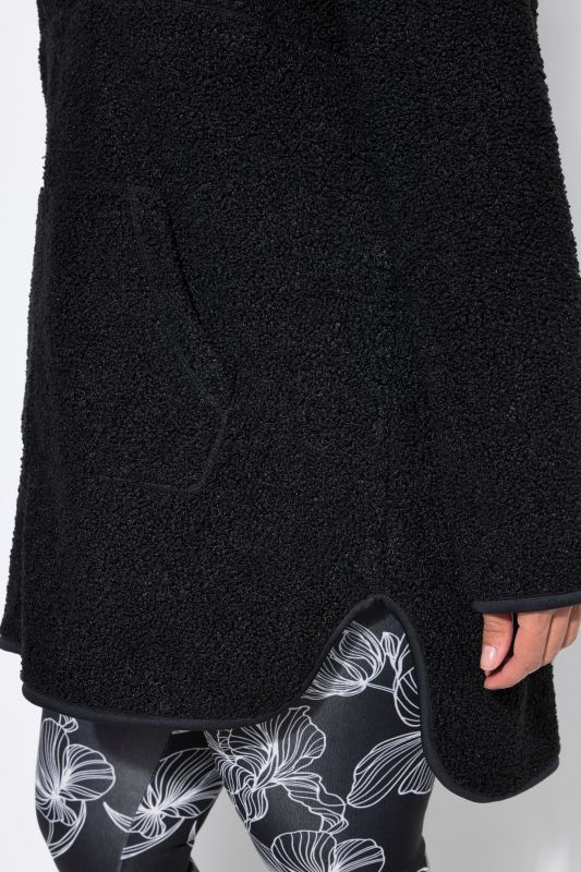 Longline Teddy Fleece Hooded Jacket