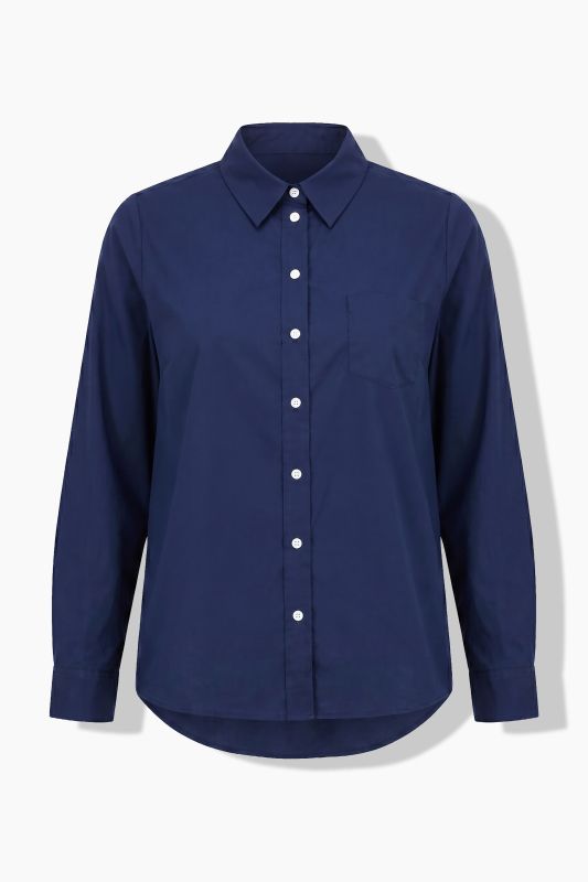 Long Sleeve Button-Down Blouse
