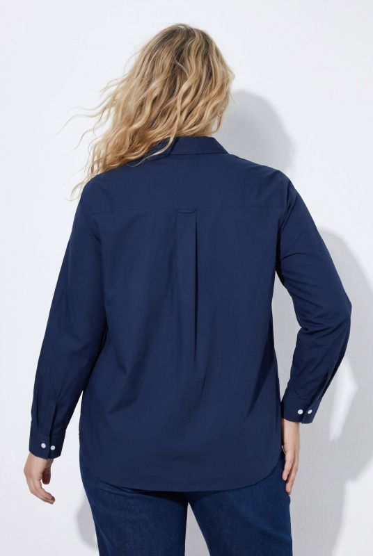 Long Sleeve Button-Down Blouse