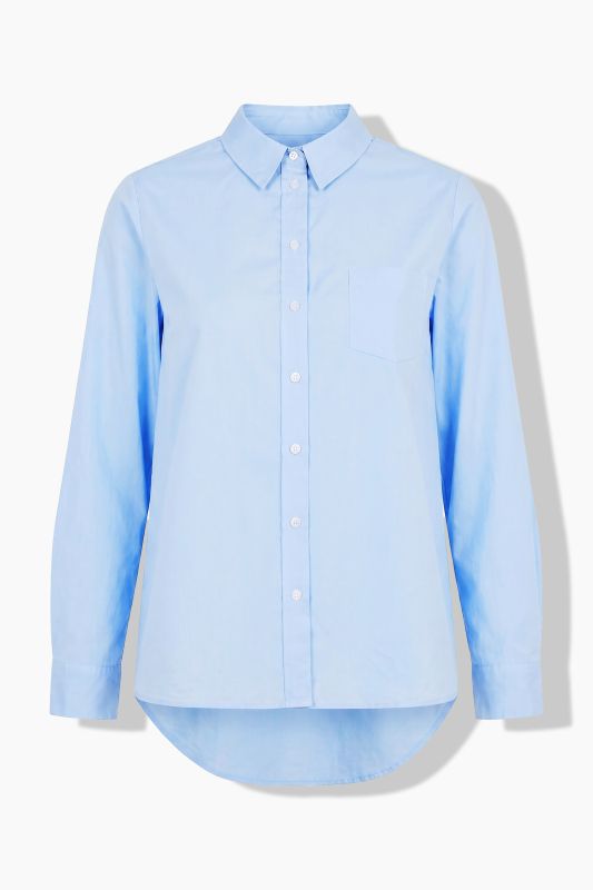 Long Sleeve Button-Down Blouse