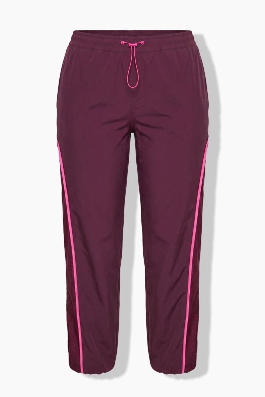 Contrast Piping Drawstring Waist Track Pants