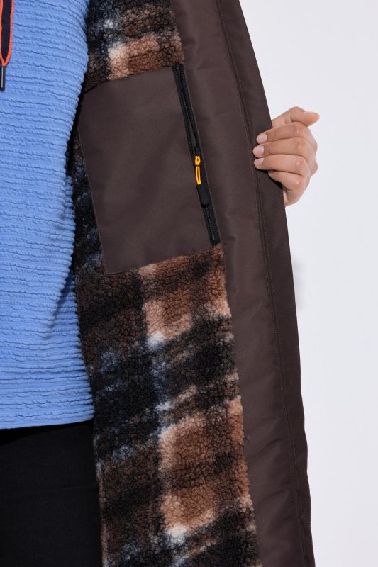 Fleece-Lined Oversized Coat