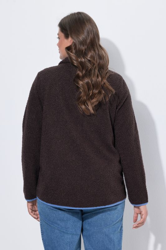 Teddy Fleece Half Zip Sweatshirt