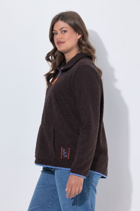 Teddy Fleece Half Zip Sweatshirt