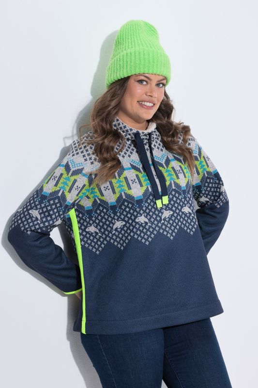 Maritime Alpine Stripe Turtleneck Sweater