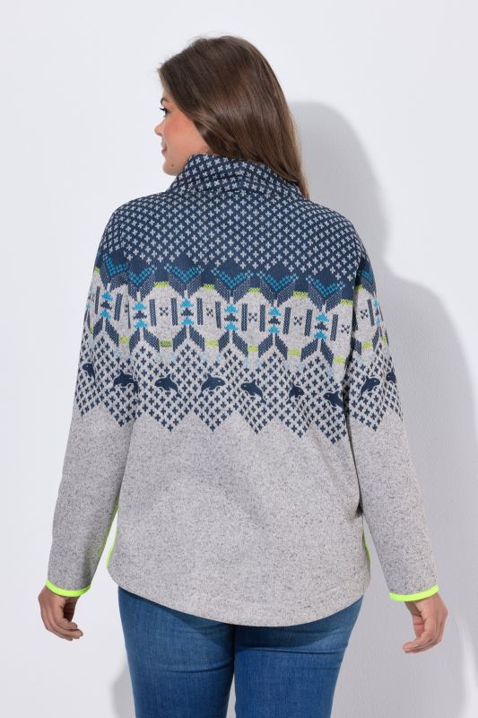 Maritime Alpine Stripe Turtleneck Sweater