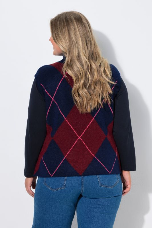 Argyle Wool-Blend Sweater Vest