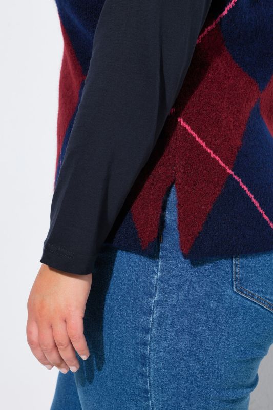 Argyle Wool-Blend Sweater Vest