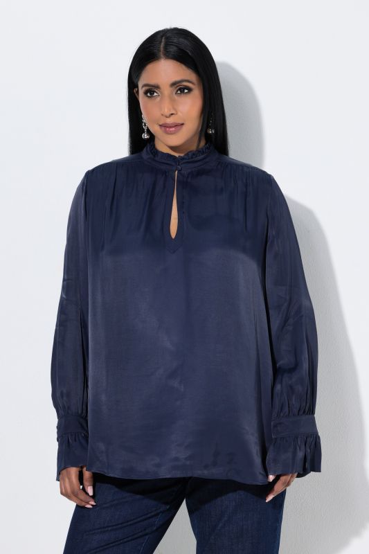 Collared Long Sleeve Blouse