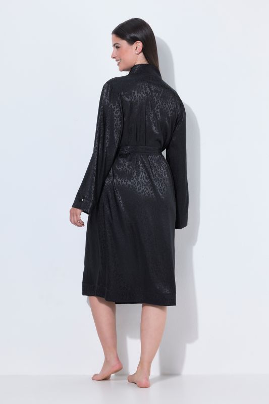 TruYou Satin Leopard Print Robe