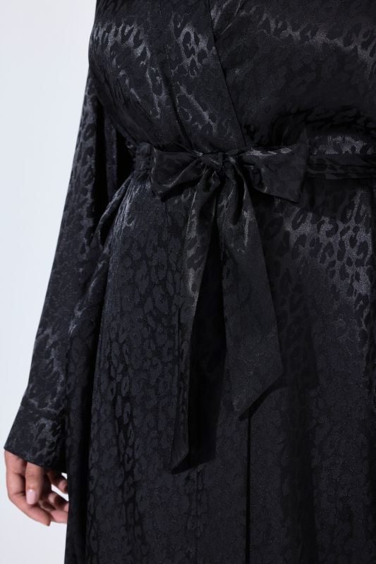 TruYou Satin Leopard Print Robe