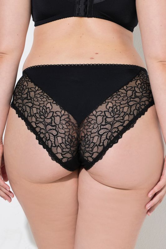 Lace Panel Microfiber Insert Panty
