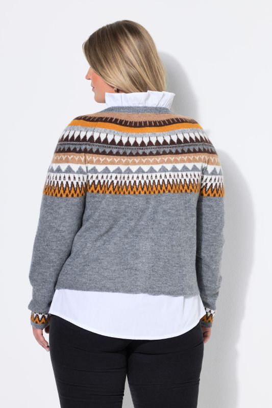 Alpine Striped Scoop Neck Cardigan