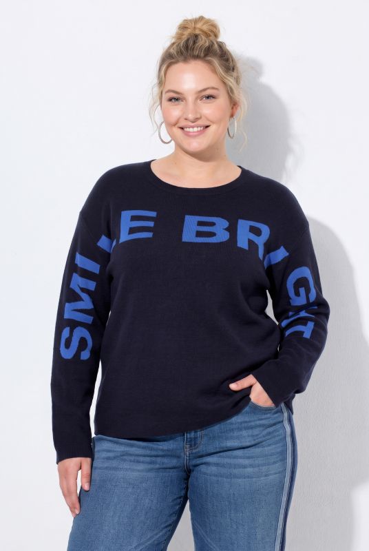 Smile Bright Graphic Crew Neck Sweater