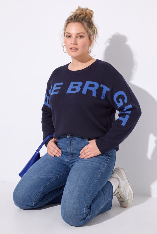 Smile Bright Graphic Crew Neck Sweater
