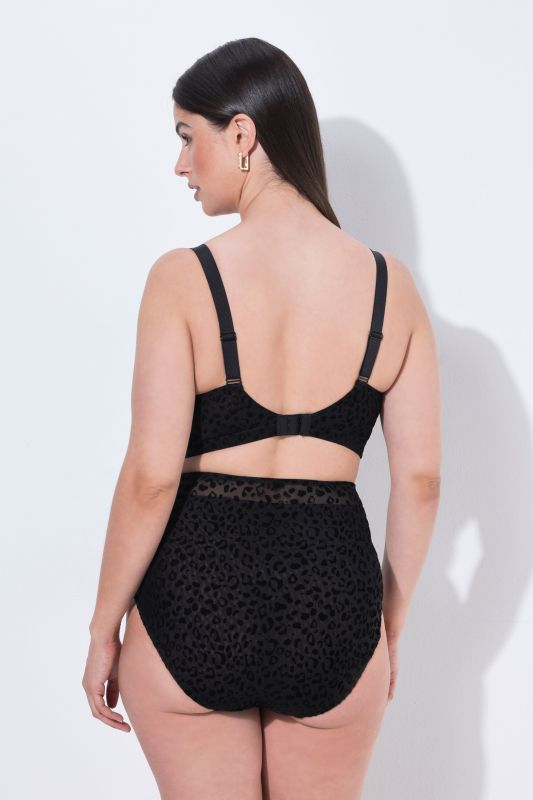 TruYou Sheer Leopard Print Underwire-Free Bralette
