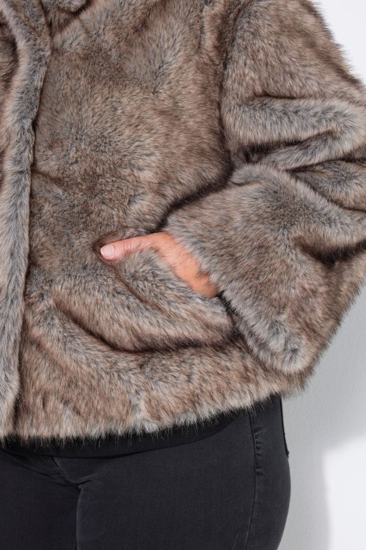 Fluffy Oversized Faux Fur Jacket
