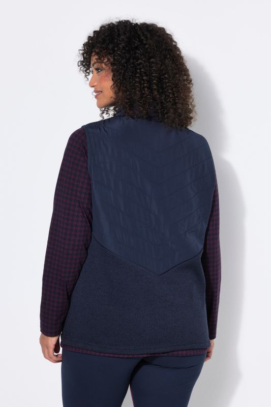 Quilted Fleece Hybrid Vest
