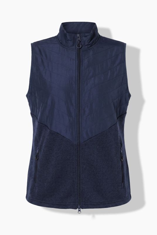 Quilted Fleece Hybrid Vest